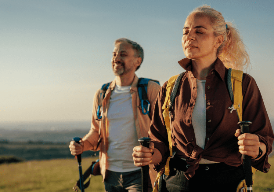 elderly people walking